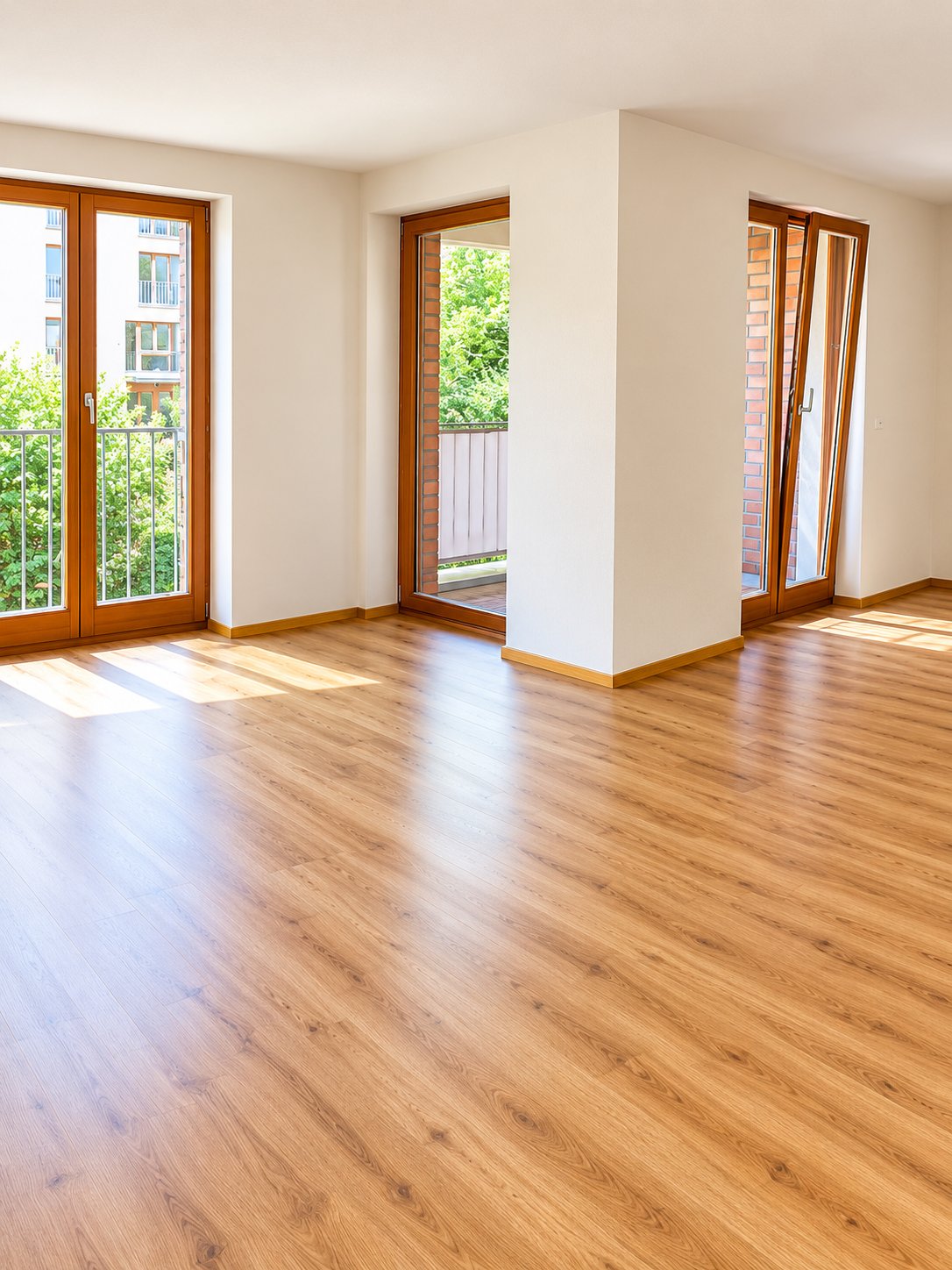 3-Zimmer-Wohnung Berlin-Reinickendorf – helles Wohnzimmer